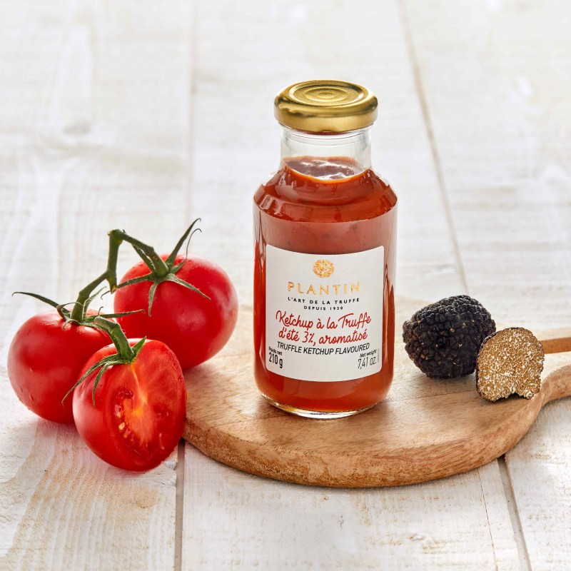 Ketchup à la truffe d'été 3%, aromatisé - PLANTIN
 