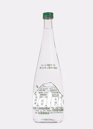 [1149] Volvic 75 ml -Bouteille verre-