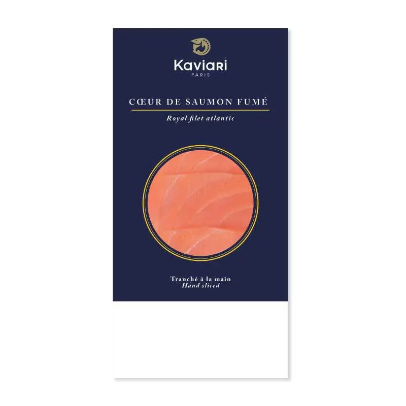 Coeur de Saumon fumé , Royal filet -200g - Kaviari
