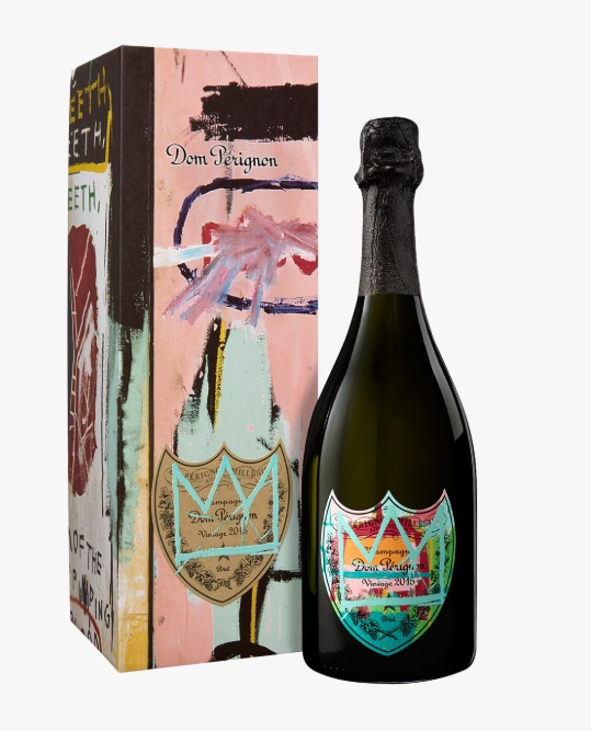 Champagne Dom Pérignon Jean-Michel Basquiat Vintage 2015 édition spéciale, brut, sous étui 