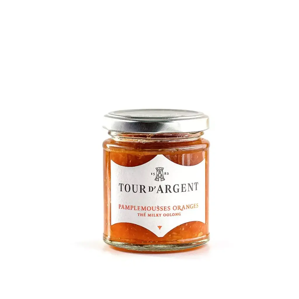[3760191545304]   Confiture - pamplemousses, orange, thé Milky Oolong  - 220g La Tour d'Argent  